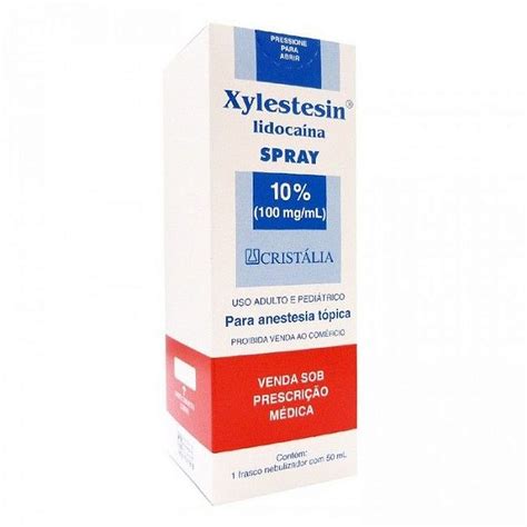 Anestesico Xylestesin 10 Spray C 50ml Cristalia DentalSul