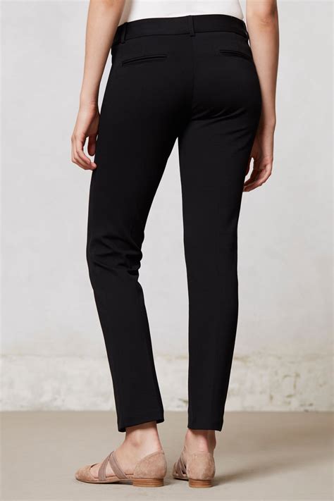 Lyst Anthropologie Ponte Trousers In Black