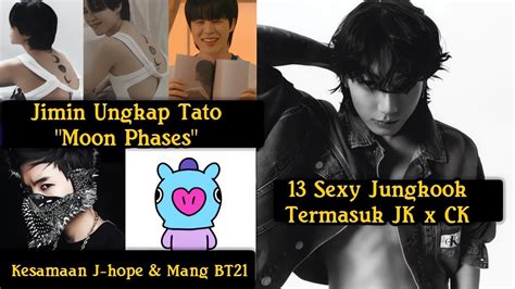 Jimin Ungkap Tato Moon Phases Sisi Sexy Jungkook Bts Kesamaan J Hope