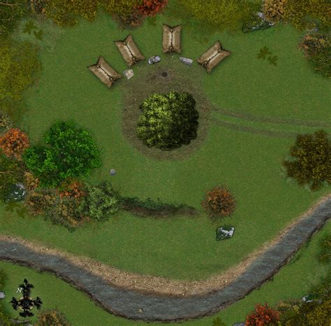 [Battlemap] Campsite by stream : r/FantasyMaps