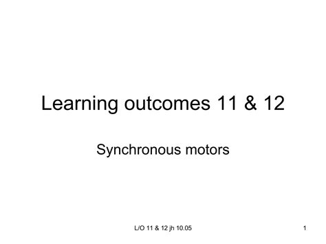 Alternating Current Machines 11and12 Ppt