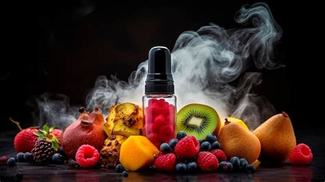 premium photo bottle  liquid vaping flavored eliquid berries