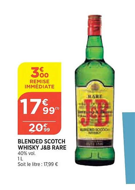 Offre Blended Scotch Whisky J B Rare Chez Maximarche