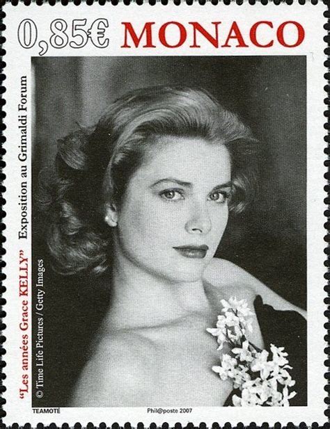 Stamp Grace Patricia American Actress Princess Of Mo