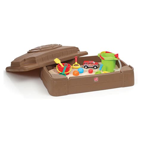 Step2 Play and Store 2' Rectangular Sandbox with Cover | eBay