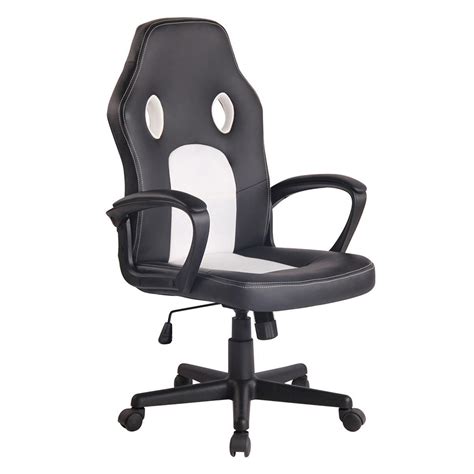 Chaise Gaming Xenon Design Sportif Confortable Noir Et Blanc