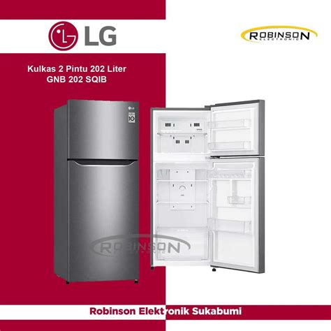 Jual Kulkas 2 Pintu LG GNB 202 SQIB 187 Liter Shopee Indonesia