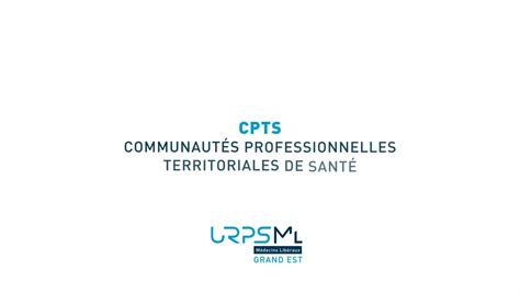 Les CPTS Communautés Professionnelles Territoriales de Santé on Vimeo