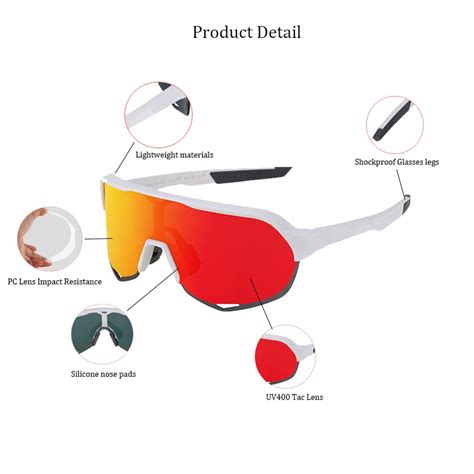 Sports Uv400 Shades Cycling Sunglasses Cycling Goggles Bicycle Glasses