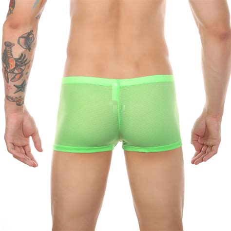 Boxer Shorty Sous V Tements En Maille Pour Hommes Boxer Sexy Sous