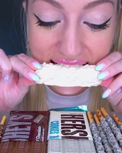 Asmr Eating Milk And White Chocolate Candy Bars Ice Cream Kinder