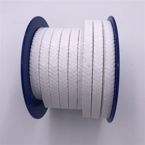 Water Pump Gland Packing Seals White Pure Ptfe Gland Packing Marketer