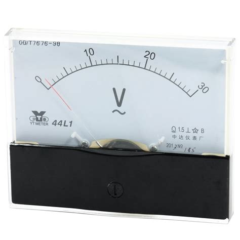 Uxcell Analog Panel Voltmeter Volt Meter Ac V Measuring Range L