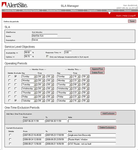 SLA Performance Plan: SLA Monitoring, SLA Compliance Reporting, Service ...