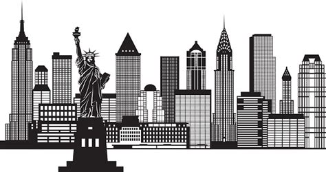 Skyline Manhattan Clip Art, Vector Images & Illustrations - iStock