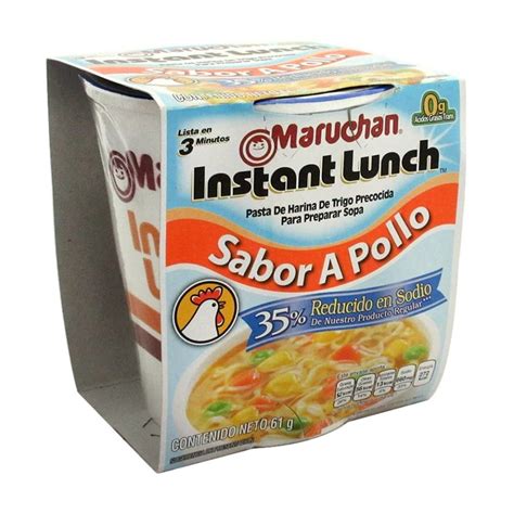 Sopa Instantánea Maruchan Reducida En Sodio Sabor A Pollo 61 G Walmart