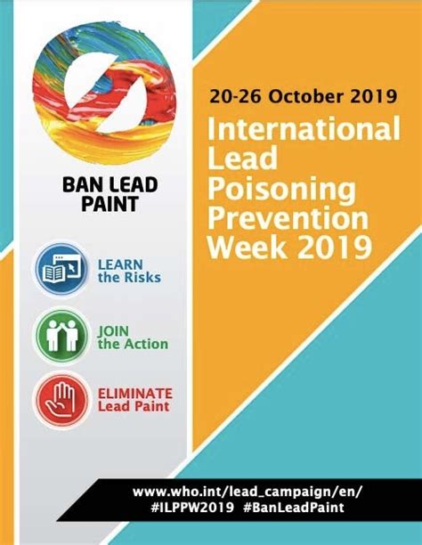 Poster International Lead Poisoning Prevention Week 2019 Paho Who Pan American Health