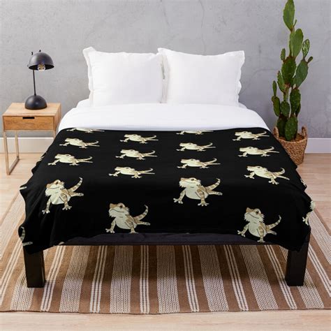 Cute Bearded Dragon Throw Blanket For Sale By Bcv122 Redbubble