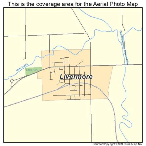 Aerial Photography Map of Livermore, IA Iowa