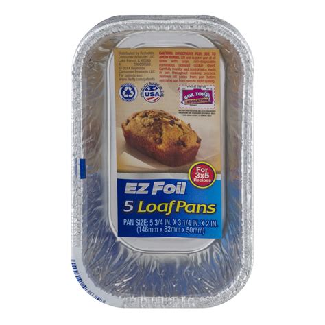 Ez Foil Reynolds Pack Foil Loaf Pan Walmart Walmart