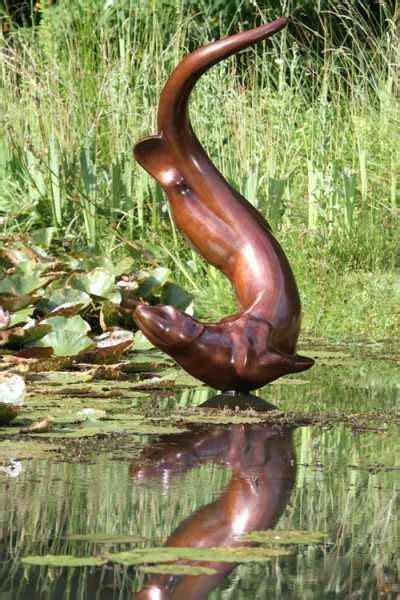 Bronze Badger Otter Weasel Wombat Sculpture By Artist Bill Prickett