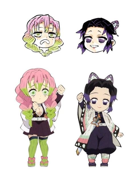 Four Anime Characters With Different Colored Hair