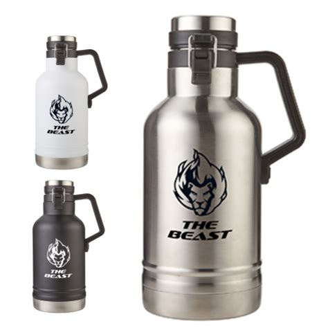 Custom Double Wall Stainless Steel Growler