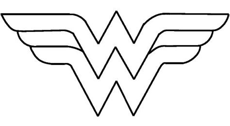 How To Draw Wonder Woman Logo - AZ Coloring Pages