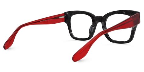 Rectangle Grey Tortoise Eyeglasses