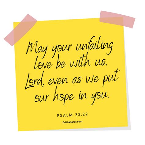 Psalm May Your Unfailing Love Be With Us Lord Even As We Put