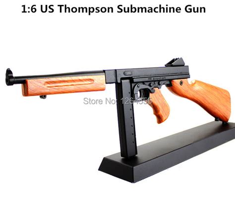 DIY Toy gun 1:6 US Thompson Submachine Gun CF Gun Metal model gun GUN009-in Model Building Kits ...