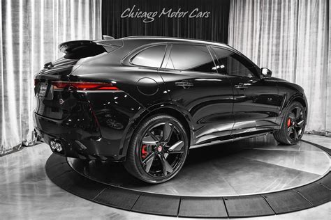 Used 2023 Jaguar F Pace Svr 22 Inch Wheels Carbon Fiber Triple Black 542hp Panoramic Roof Loaded