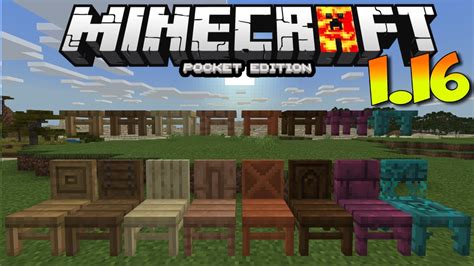 Mcpe 116 Chairs How To Get Wooden Chairs In Minecraft Pe 116 Mcpe