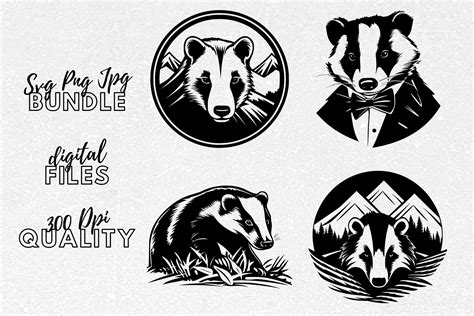 Badger Svg Files Graphic By Younique Aartwork · Creative Fabrica