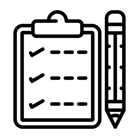 Writing Pad Vector Icon Vector Art At Vecteezy