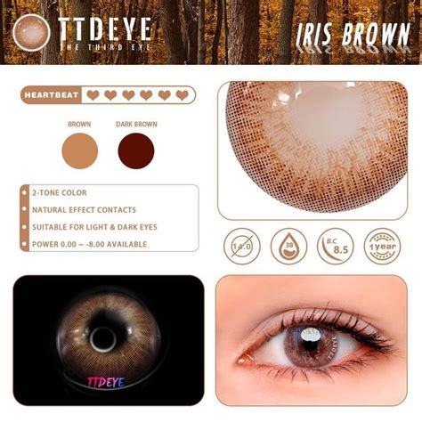 Order TTDeye Iris Brown Colored Contact Lenses Online Contact Lenses