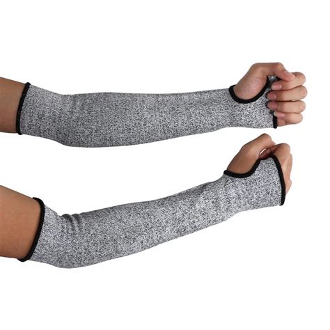 New Grey Safety Cut Heat Resistant Sleeves Arm Guard Protection Armband Gloves Workplace Safety