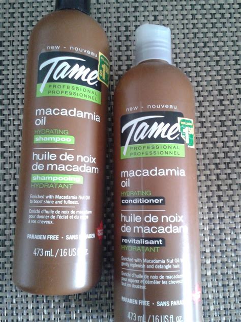 Tame professional shampoo and conditioner | hydrating shine | macadamia ...