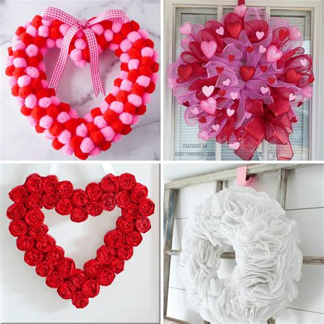 Dollar Store Valentine S Day Wreath Ideas Prudent Penny Pincher