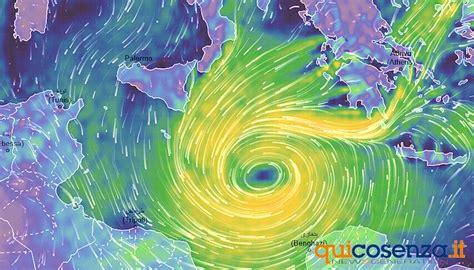 Violento Ciclone Mediterraneo Sullo Ionio Con Venti A Km H Ma La