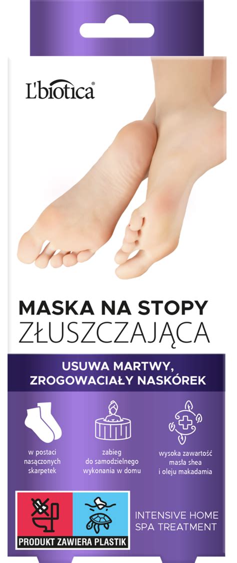 L Biotica Maska Do St P W Postaci Skarpetek Z Uszczaj Ca Szt