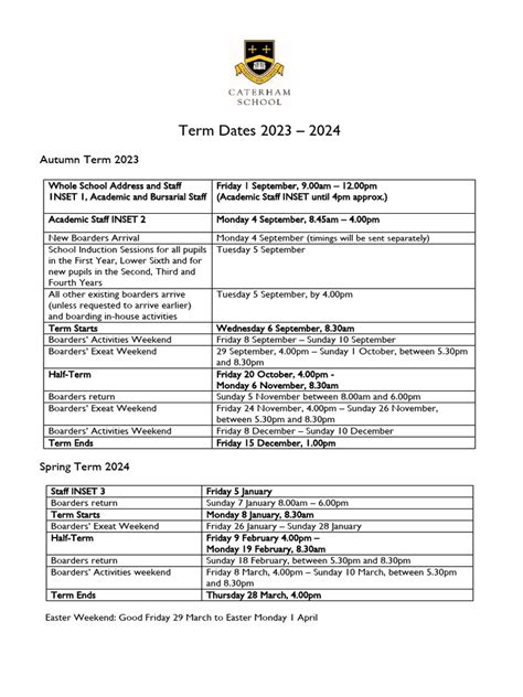 Term Dates 2023 2024 1 Pdf Workweek And Weekend Academic Term