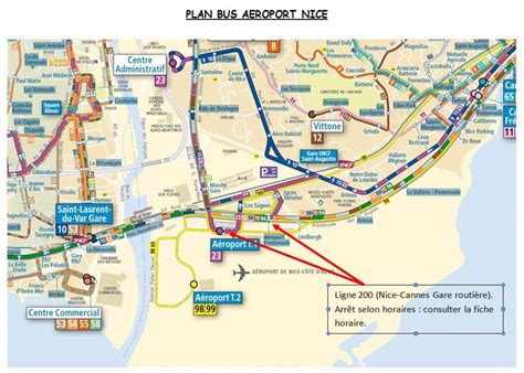 Nice airport train station map - Map of Nice airport train station ...