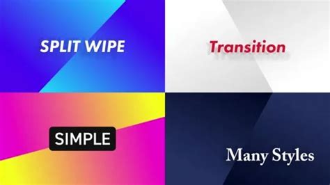 Split Wipe Transition With Text After Effects