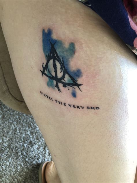 Until The Very End Tatoo Ravenclaw Deathly Hallows Tattoos