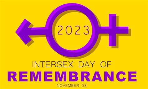 Modèle Daffiche De Carte De Bannière De Fond Intersex Day Of