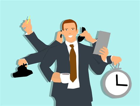 Multi Tasking Efficiency Manager Time Business Free Image From