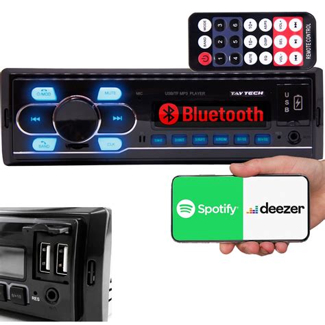 Aparelho De Som Rádio Para Carro Bluetooth 2 Usb Carrega Celular Pen