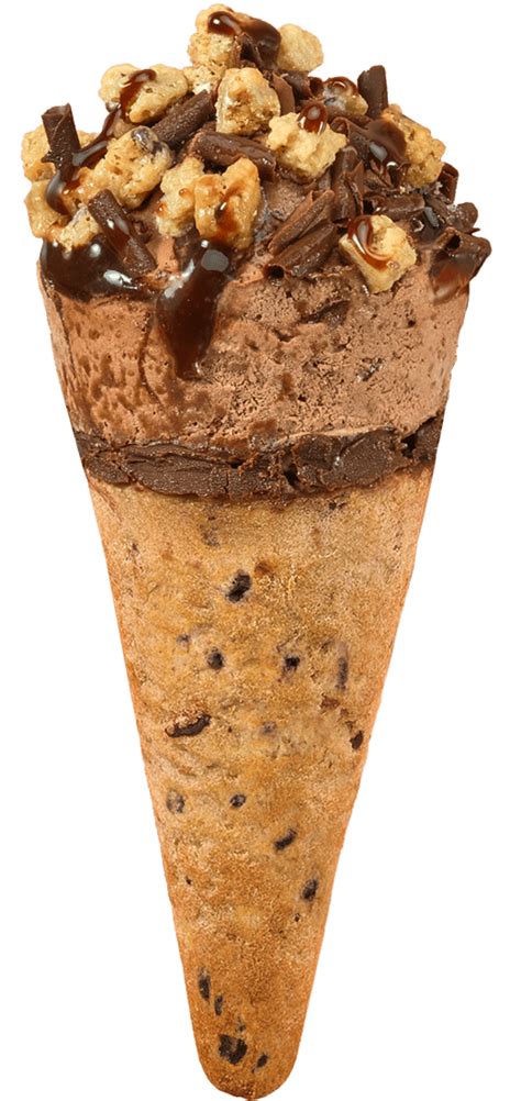 Glace Cookie Cône Chocolat Glaces Extrême