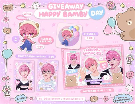 💖밤비베어🌸🧸🍓 On Twitter 🌸 ₊˚⊹♡ 𝙂𝙞𝙫𝙚𝙖𝙬𝙖𝙮 ♡⸝⸝ 🍓🍮𝙃𝙖𝙥𝙥𝙮 𝘽𝘼𝙈𝘽𝙔𝙨 𝘿𝙖𝙮 ‧₊˚ ૮꒰ˊᗜˋ